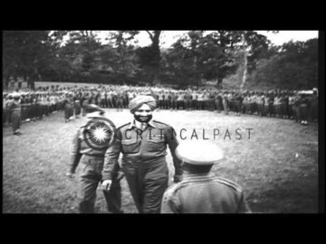 Maharajah Yadvindra Singh addresses Bengal Lancers of United States 5th Army and ...HD Stock Footage
